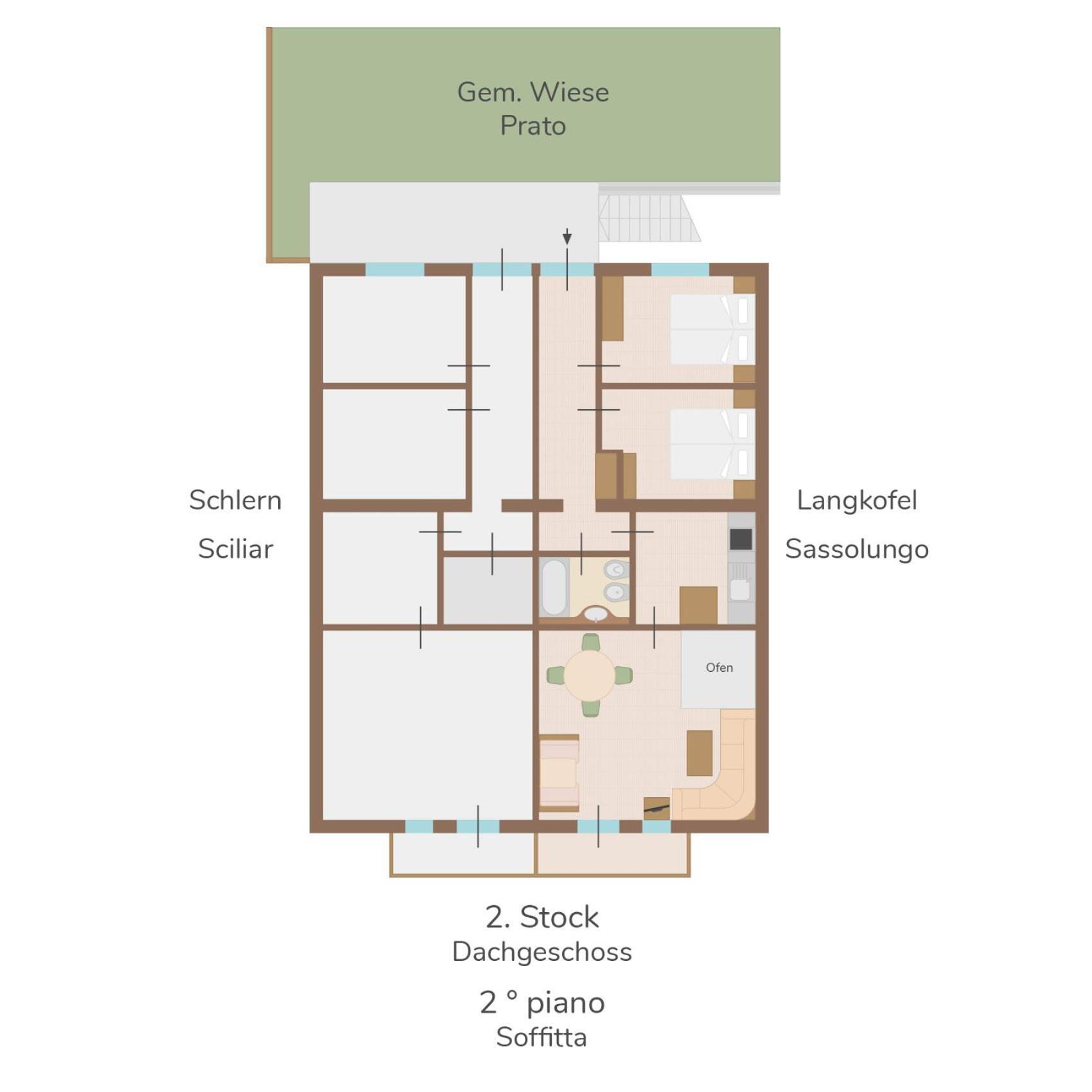 Funtnatsch Apartment Langkofel Лайон Экстерьер фото